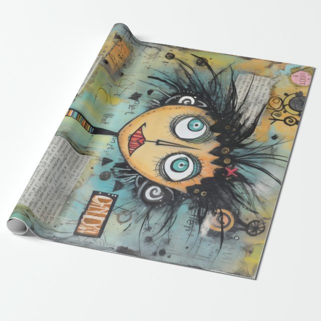 ArtLady 21 Charming och bedrövad Presentpapper (Utrullad)