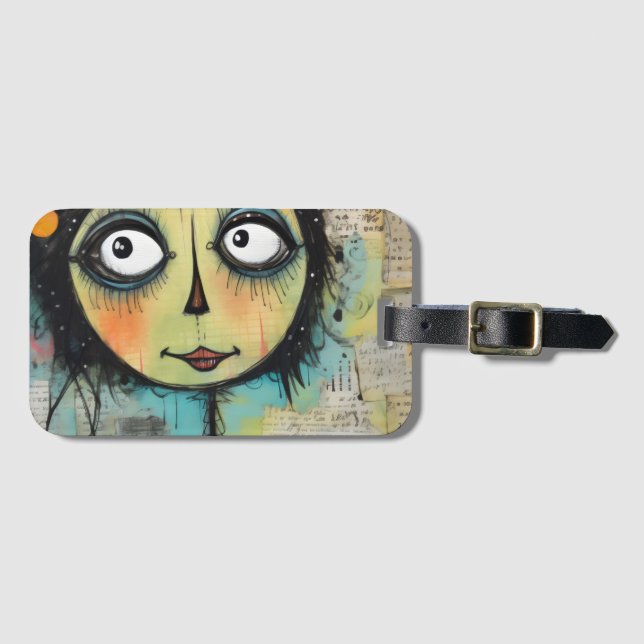 ArtLady 22 Charming och bedrövad Bagagebricka (Framsida horisontal)