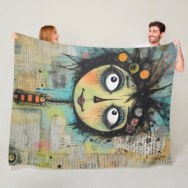 ArtLady 22 Charming och bedrövad Fleecefilt