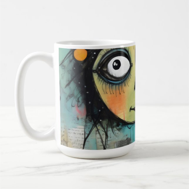 ArtLady 22 Charming och bedrövad Kaffemugg (Vänster)