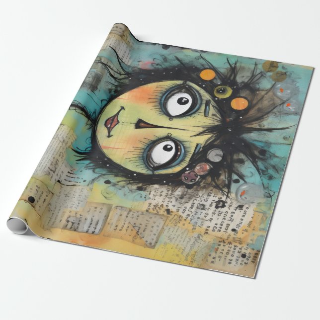 ArtLady 22 Charming och bedrövad Presentpapper (Utrullad)