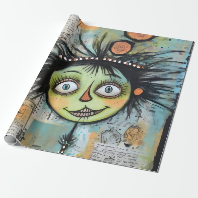 ArtLady 23 Charming och bedrövad Presentpapper (Utrullad)