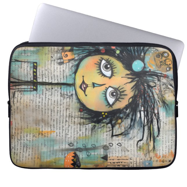 ArtLady 25 Charmerande och slitna Laptop Fodral (Framsidan)