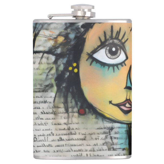 ArtLady 25 Charming och bedrövad Fickplunta (Framsidan)