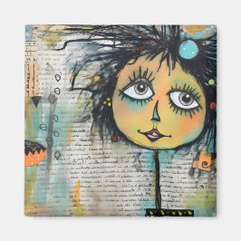 ArtLady 25 Charming och bedrövad Magnet