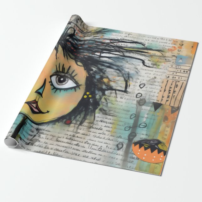 ArtLady 25 Charming och bedrövad Presentpapper (Utrullad)