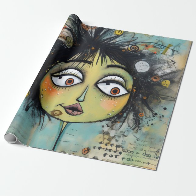 ArtLady 26 Charming och bedrövad Presentpapper (Utrullad)