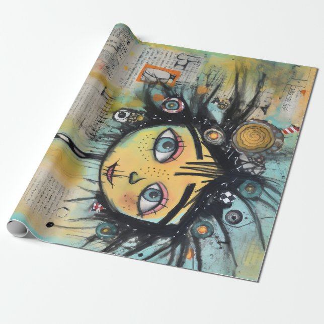 ArtLady 28 Charming och bedrövad Presentpapper (Utrullad)