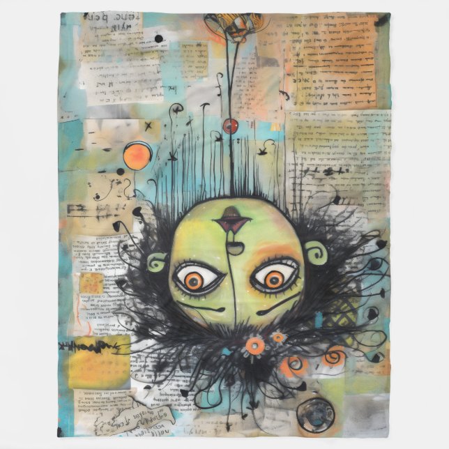 ArtLady 29 Charming och bedrövad Fleecefilt (Framsidan)