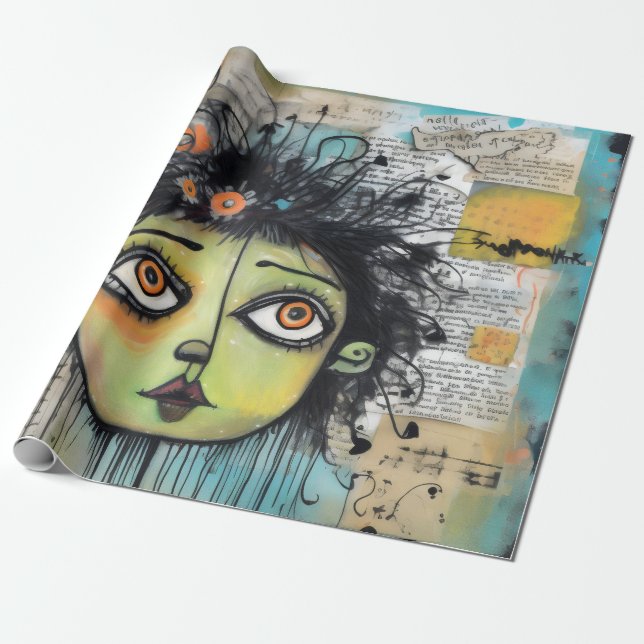 ArtLady 29 Charming och bedrövad Presentpapper (Utrullad)