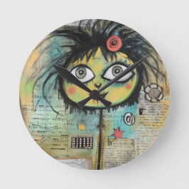 ArtLady 4 Charmerande och förfallen Rund Klocka