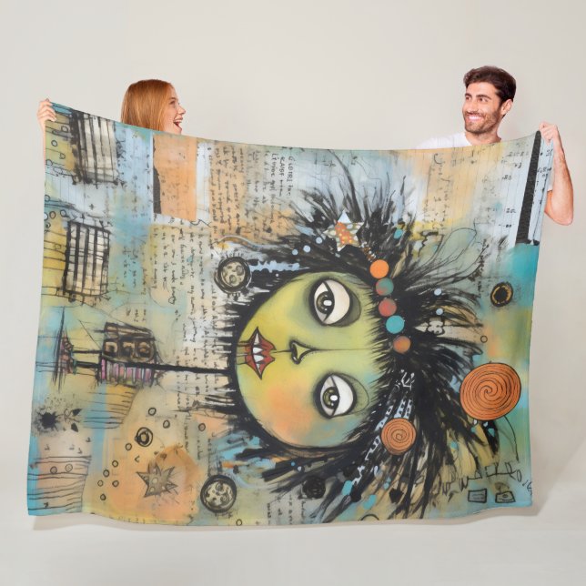 ArtLady 7 Charming och slitna Fleecefilt (På plats)