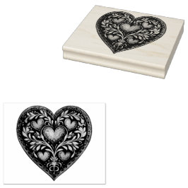 Artliga hjärtan: Gouache Valentine Hearts Stämpel