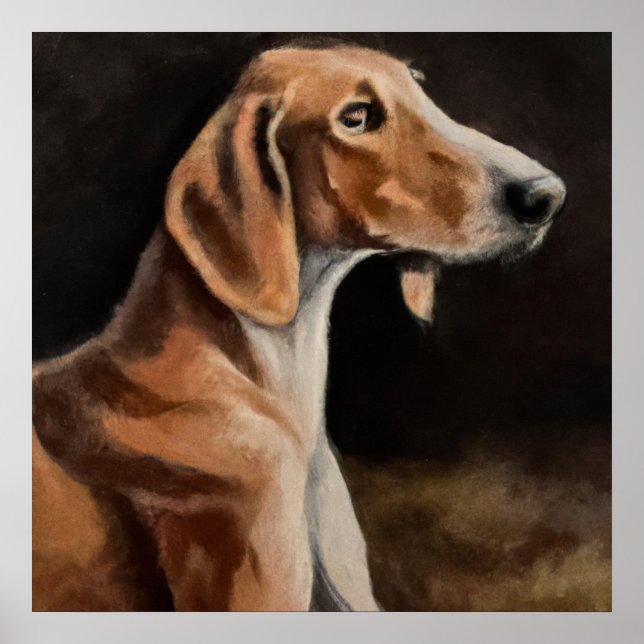Artois Hound - Hund Porträtt Poster (Framsidan)