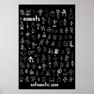 Artomatiska robots 2009 Poster 3 - Black Edition