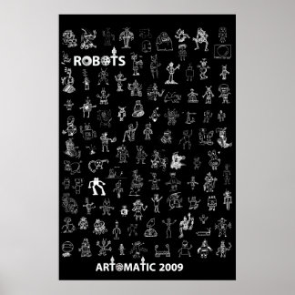 Artomatiska robots 2009 Poster 3 - Black Edition