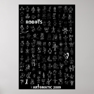 Artomatiska robots 2009 Poster 4 - Black Edition