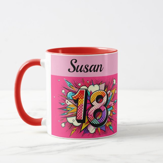 Artonårspresent Mug Mugg (Vänster)