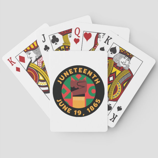 Artonde Firande till minne av frihet och Casinokort (Baksidan)