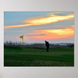 Artonde Hål vid Sunset på Kiawah Poster