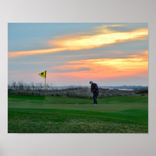 Artonde Hål vid Sunset på Kiawah Poster (Framsidan)