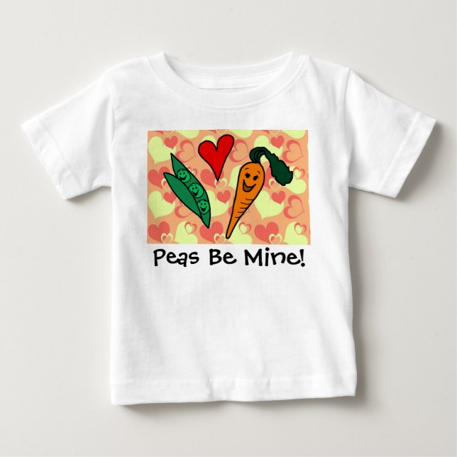 Ärtor är min valentinbaby tee (Framsida)