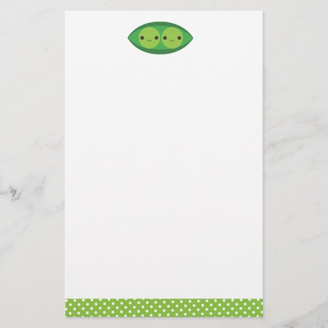 Ärtor i en pod brevpapper (Framsida)