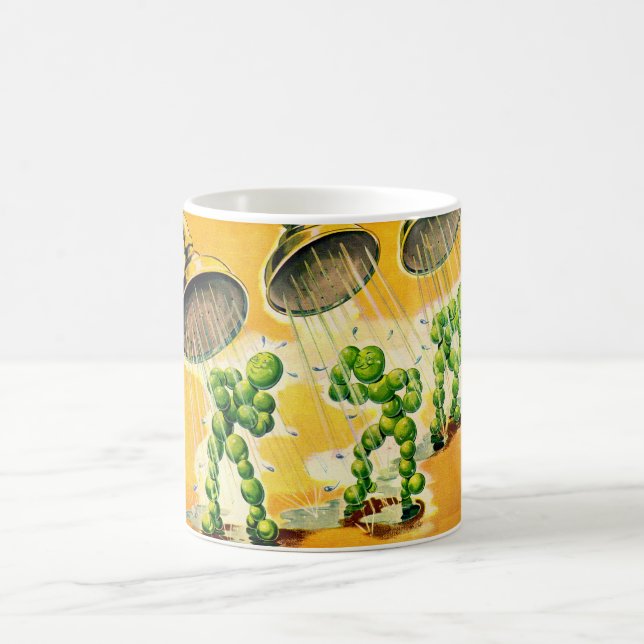 ärtor som tar duschar kaffemugg (Center)