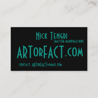 ARTorFACT.com Visitkort