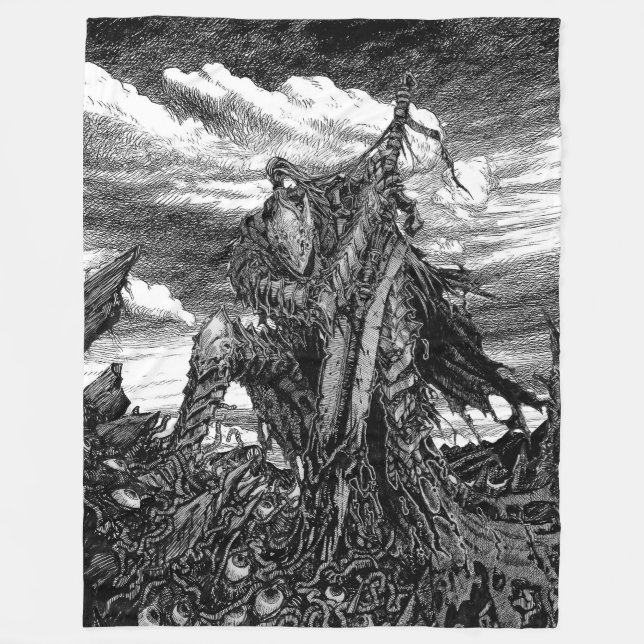 Artorias of the Abyss - The Broken Wolf Fleecefilt (Framsidan)