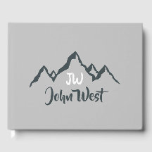 Artritat bergsområde, anpassbart monogram