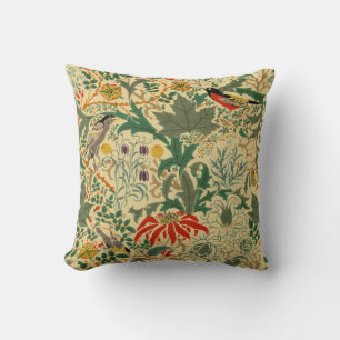Arts & Crafts Birds & Flowers Mönster av Voysey Kudde