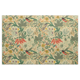 Arts & Crafts Birds & Flowers Mönster av Voysey Tyg