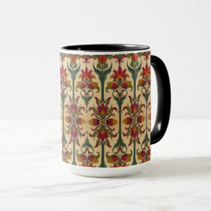 Arts & Crafts Craftsman och Mission fris blommig Mugg