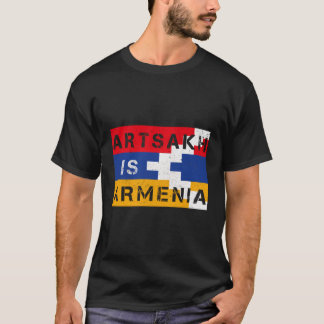 Artsakh är Armeniens starka armeniska Flagga Gift  T Shirt