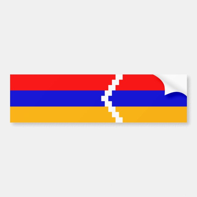 Artsakh (Nagorno-Karabach) Flagga Bildekal (Framsidan)