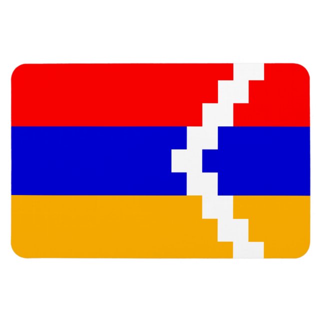Artsakh (Nagorno-Karabakh) flagga Magnet (Horisontell)