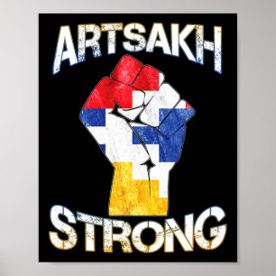 Artsakh Starong Defend Artsakh Armenia Flagga Prot Poster