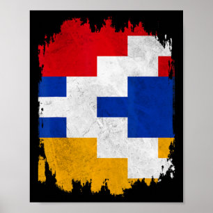 Artsakh Starong Defend Artsakh Armenia Flagga Prot Poster
