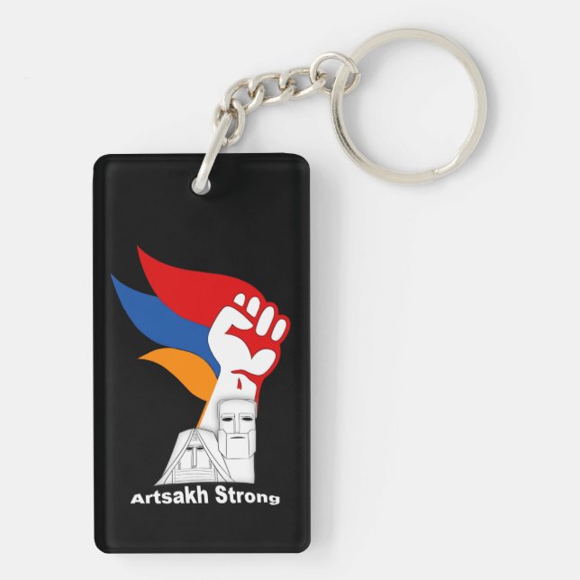 Artsakh Strong Acrylic Keychain (Baksidan)