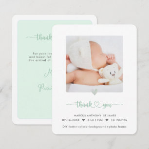 ArtsApp Baby Shower Tacksamhet + Födelseannons Inbjudningar