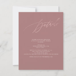 ArtsApp Chic Detaljer Falsk Roséguld Kalligrafi  OSA Kort