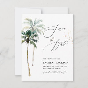 ArtsApp Chic Tropical Paradise Bröllop Spara Datumet