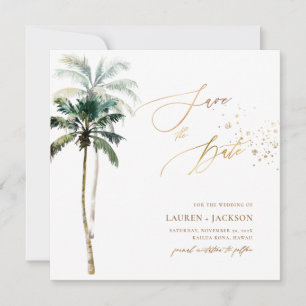 ArtsApp Chic Tropical Paradise Bröllop Spara Datumet
