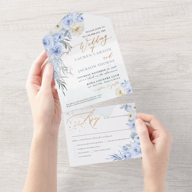 ArtsApp Elegant Dusty Blue Ro Guld Dust (Avrivbar del)