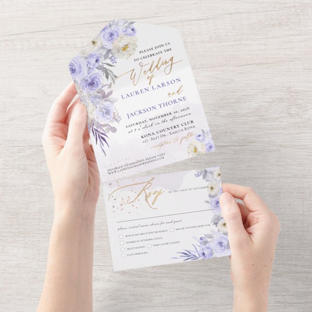 ArtsApp Elegant Dusty Lila Ro Guld Dust (Avrivbar del)