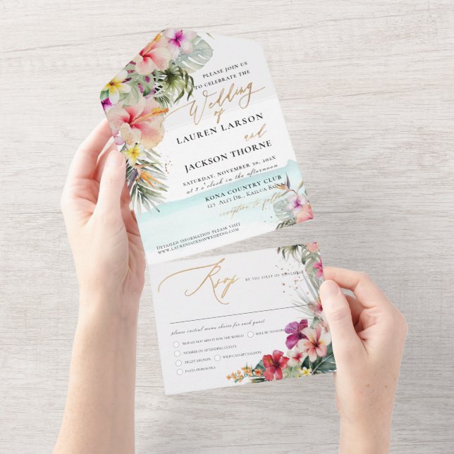 ArtsApp Elegant Tropisk Paradis Falskt Guldaccent (Avrivbar del)