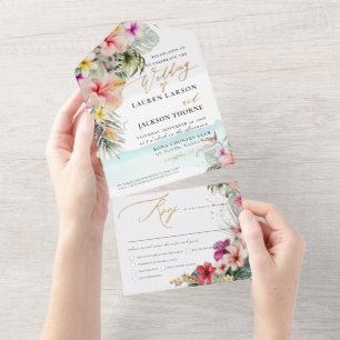 ArtsApp Elegant Tropisk Paradis Falskt Guldaccent