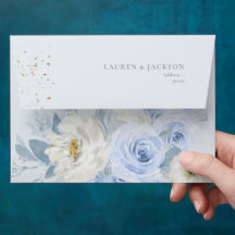 ArtsApp Elegant Vattenfärg Damblå Rosor