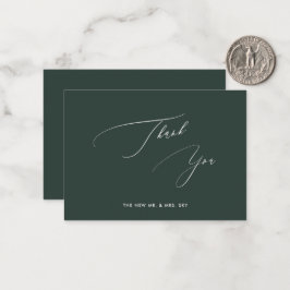 ArtsApp Hunter Green  Luxe Kalligrafi Tack N Anteckningskort